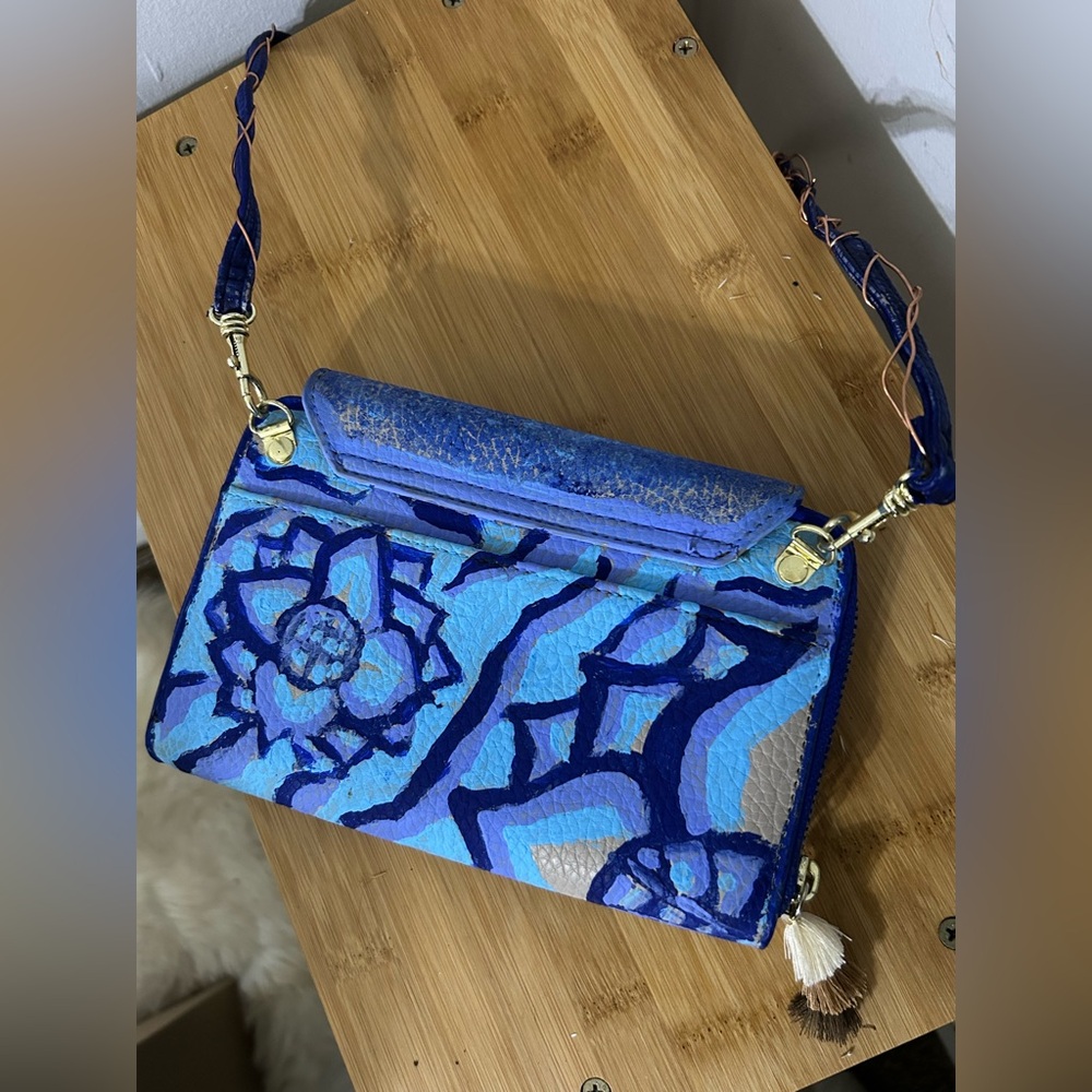 Blue Floral Women's Bag